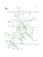 Seat voor Kawasaki KFX700 V Force 2004