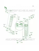 Shock Absorbers voor Kawasaki KFX700 V Force 2004