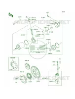 Starter Motor voor Kawasaki KFX700 V Force 2004