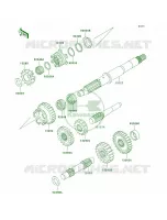 Transmission voor Kawasaki KFX700 V Force 2004