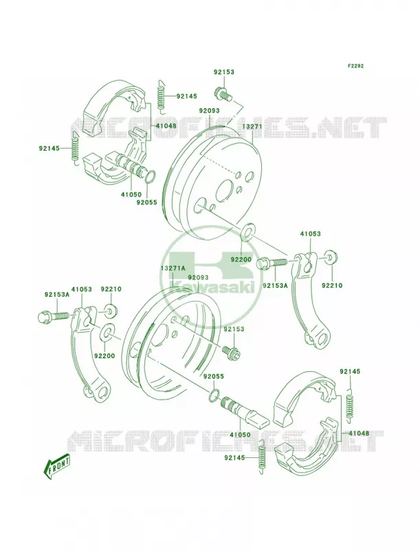Front Brake Kawasaki QUAD 80 2003 KFX80  KSF80-A1