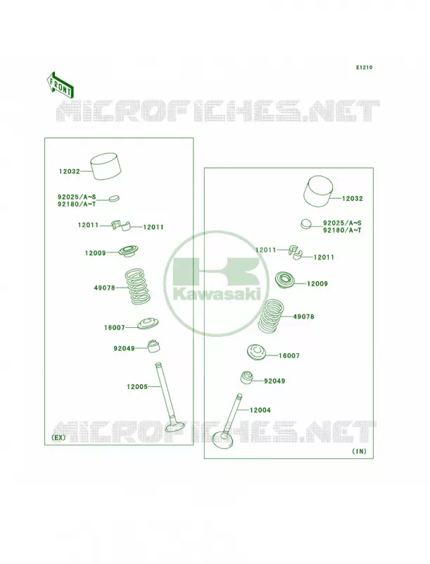 Valves Kawasaki MOTOS 1400 2008 Concours 14 ABS  ZG1400A8F
