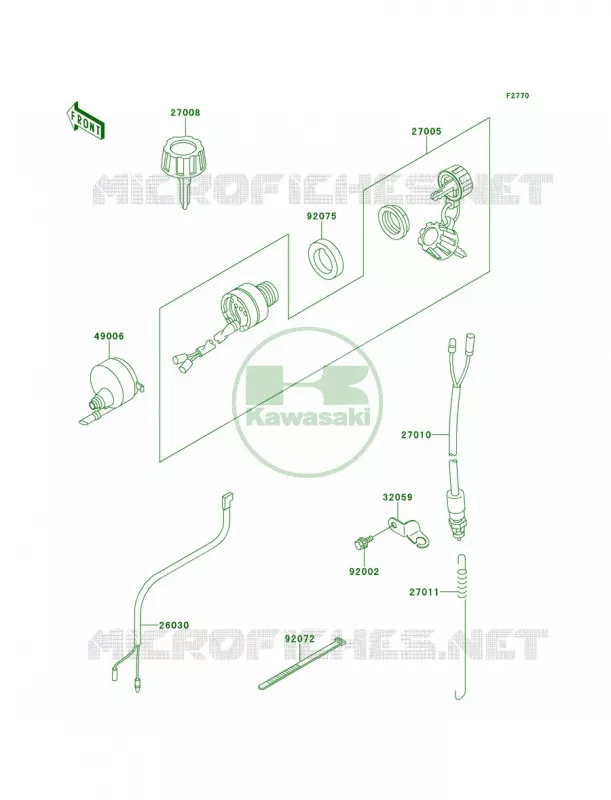 Ignition Switch Kawasaki QUAD 250 1996 Mojave 250  KSF250-A10
