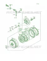 Clutch voor Kawasaki Mojave 250 1994