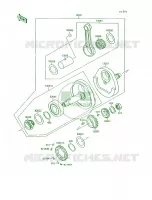 Crankshaft voor Kawasaki Mojave 250 1994