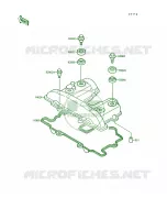 Cylinder Head Cover voor Kawasaki Mojave 250 1994