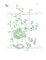 Cylinder Head voor Kawasaki Mojave 250 1994