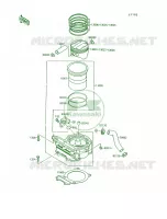 CylinderPistons voor Kawasaki Mojave 250 1994