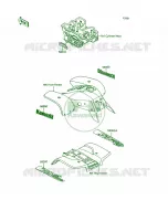 Decals voor Kawasaki Mojave 250 1994
