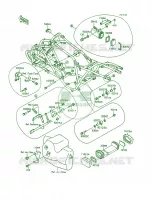 Frame Fittings voor Kawasaki Mojave 250 1994