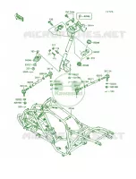 Frame voor Kawasaki Mojave 250 1994