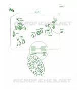 Front Brake voor Kawasaki Mojave 250 1994