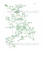 Front Fenders voor Kawasaki Mojave 250 1994
