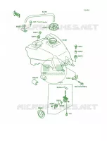 Fuel Tank voor Kawasaki Mojave 250 1994