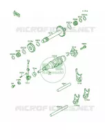 Gear Change DrumShift Forks voor Kawasaki Mojave 250 1994