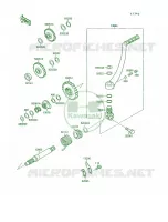 Kickstarter Mechanism voor Kawasaki Mojave 250 1994