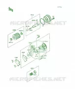 Oil PumpOil Filter voor Kawasaki Mojave 250 1994