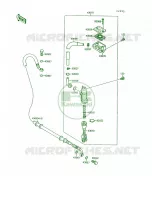 Rear Master Cylinder voor Kawasaki Mojave 250 1994