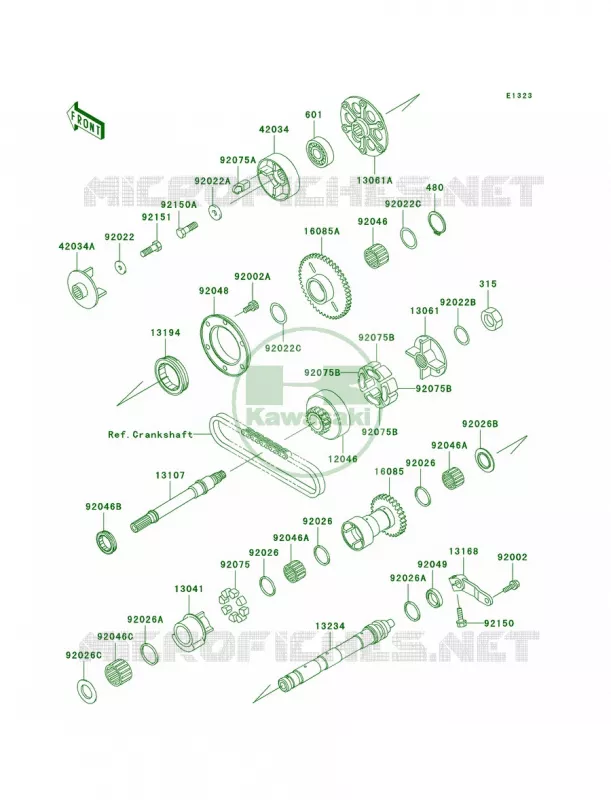 Balancer Kawasaki MOTOS 1000 2006 Concours  ZG1000A6F