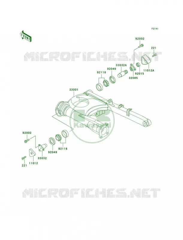 Swingarm Kawasaki MOTOS 1000 2005 Concours  ZG1000-A20