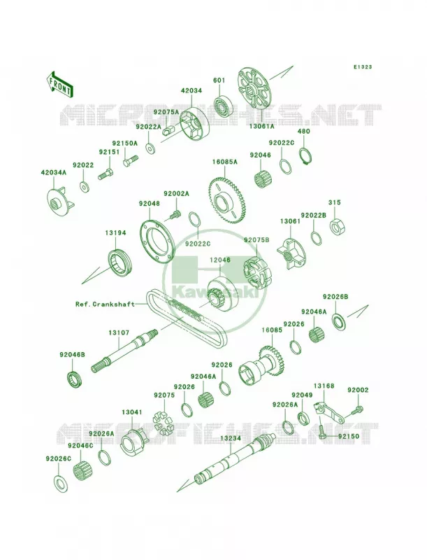 Balancer Kawasaki MOTOS 1000 2004 Concours  ZG1000-A19