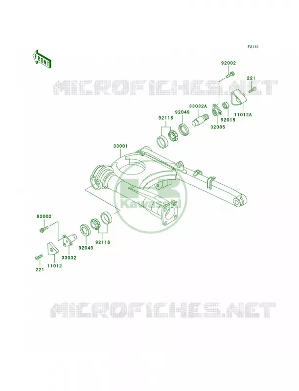 Swingarm Kawasaki MOTOS 1000 2004 Concours  ZG1000-A19