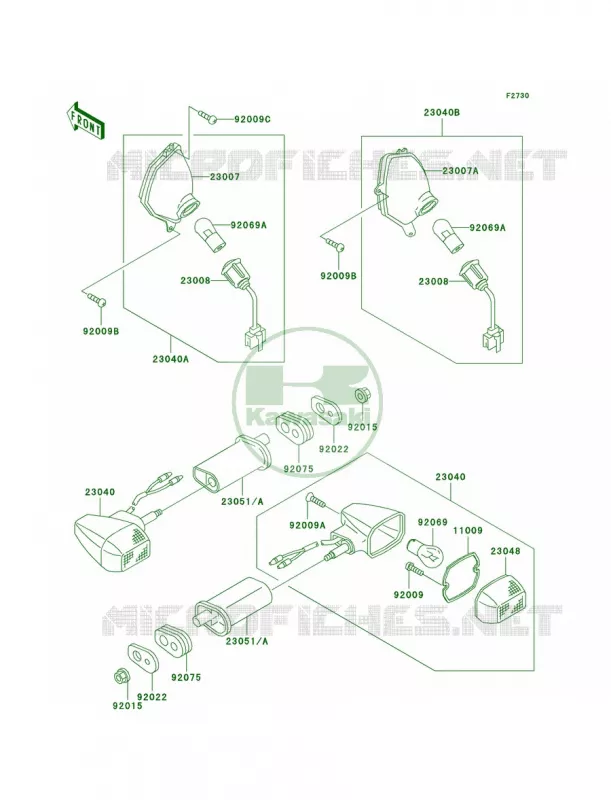 Turn Signals Kawasaki MOTOS 1000 2001 Concours  ZG1000-A16