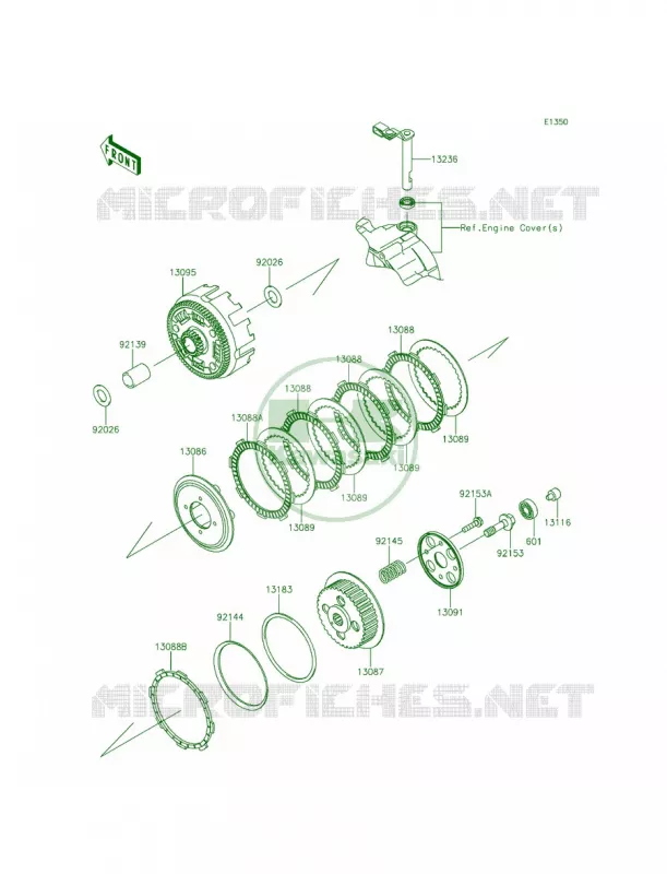 Clutch Kawasaki MOTOS 140 2012 KLX140L  KLX140BCF