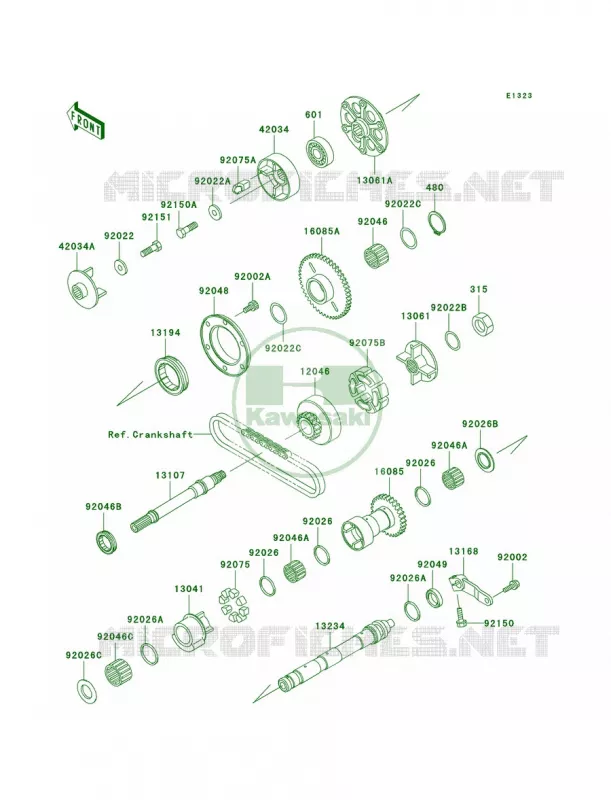 Balancer Kawasaki MOTOS 1000 2000 Concours  ZG1000-A15