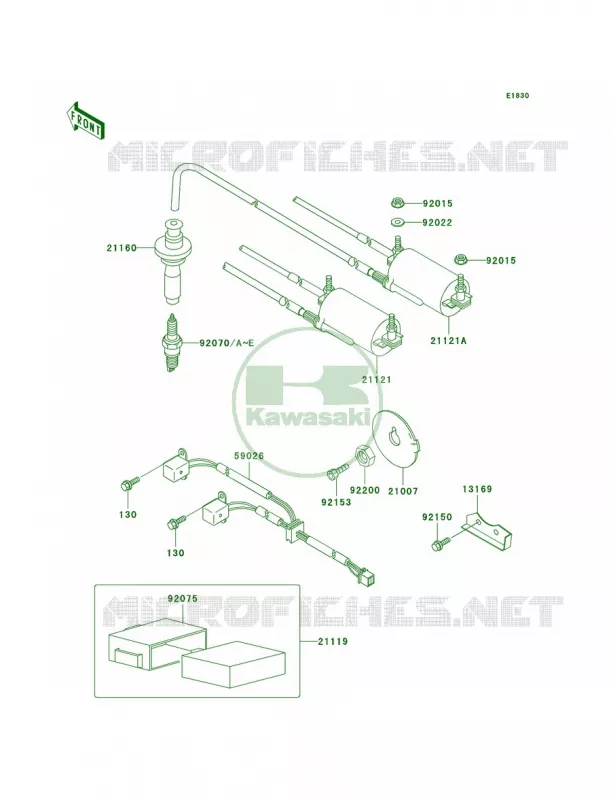 Ignition System Kawasaki MOTOS 1000 2000 Concours  ZG1000-A15