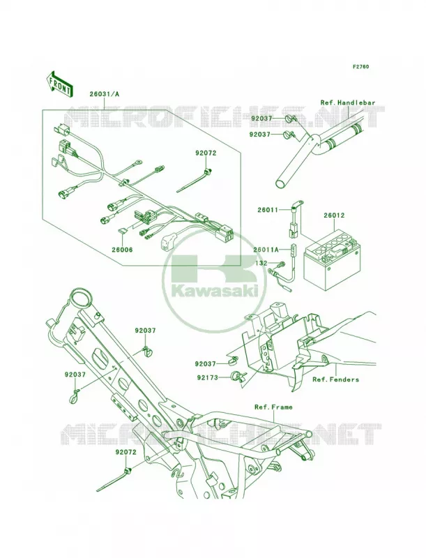 Chassis Electrical Equipment Kawasaki MOTOS 110 2012 KLX110  KLX110DCF