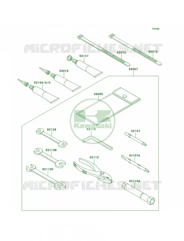 Owner's Tools Kawasaki JET SKI 1500 2014 STX-15F  JT1500AEF