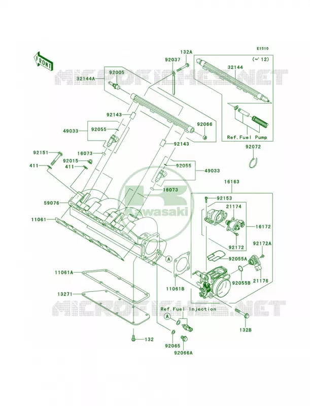 Throttle Kawasaki JET SKI 1500 2014 STX-15F  JT1500AEF