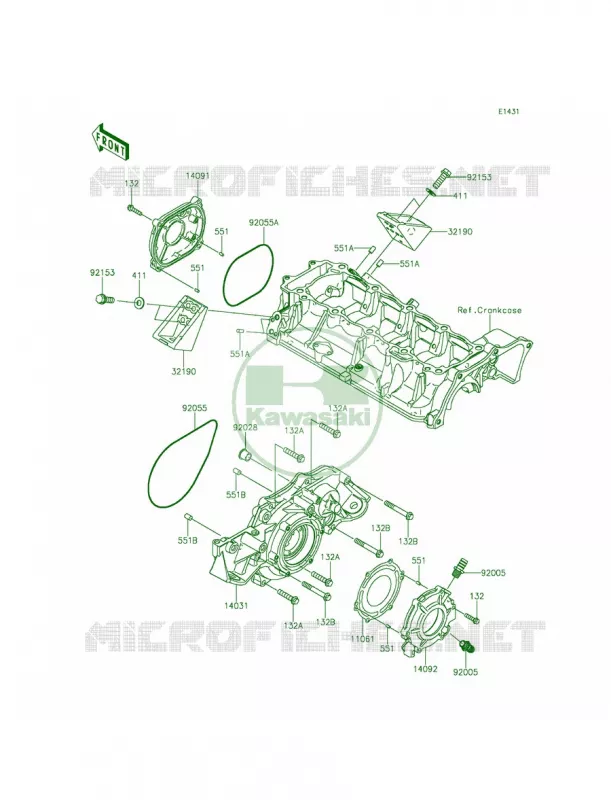 Engine Covers Kawasaki JET SKI 1500 2014 ULTRA 310X  JT1500LEF