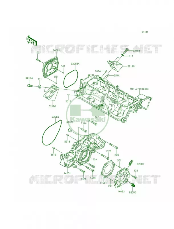 Engine Covers Kawasaki JET SKI 1500 2014 ULTRA 310LX  JT1500MEF