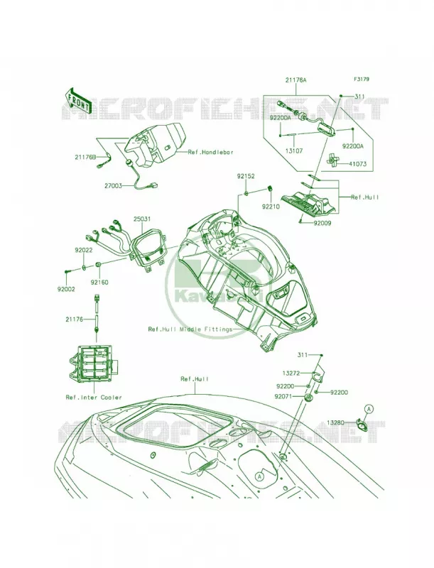 Meters Kawasaki JET SKI 1500 2014 ULTRA 310LX  JT1500MEF