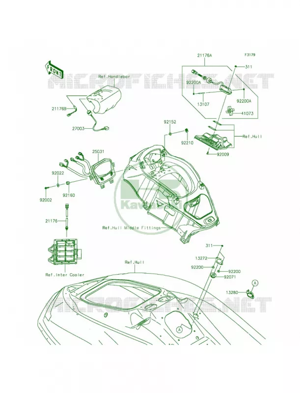 Meters Kawasaki JET SKI 1500 2014 ULTRA 310X SE  JT1500PEF