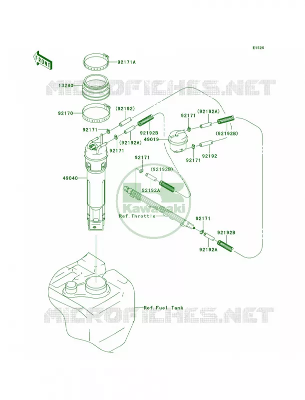 Fuel PumpABFACF Kawasaki JET SKI 1500 2013 STX-15F  JT1500ADF