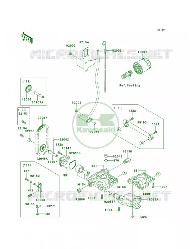 Oil Pump Kawasaki JET SKI 1500 2013 STX-15F  JT1500ADF