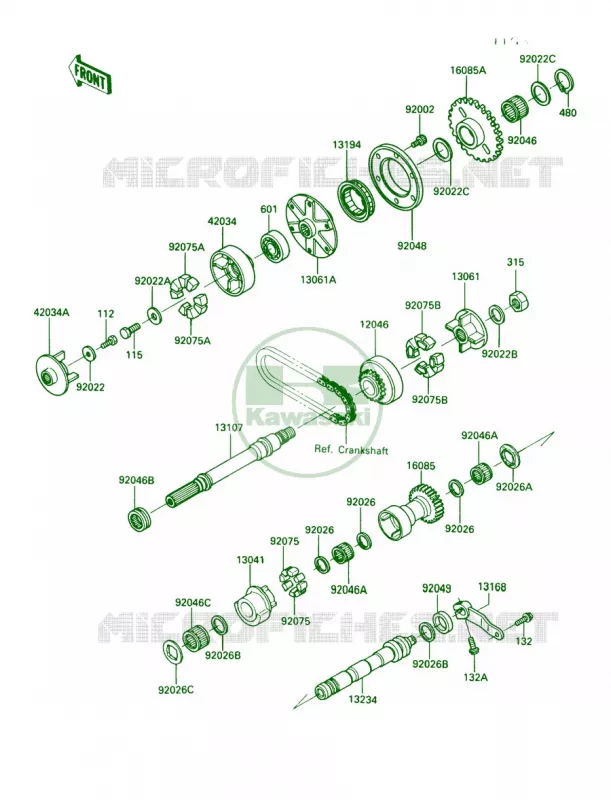 Balancer Kawasaki MOTOS 1000 1989 Concours  ZG1000-A4