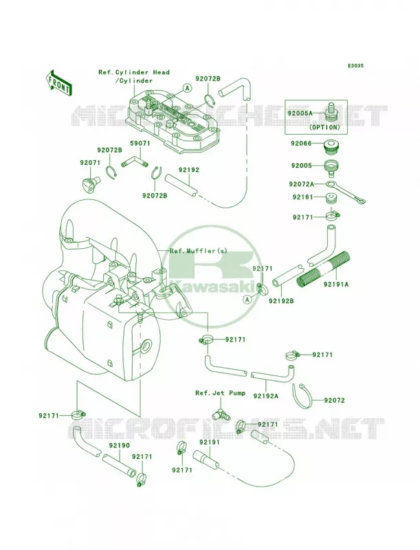 Cooling Kawasaki JET SKI 800 2011 800 SX-R  JS800ABF