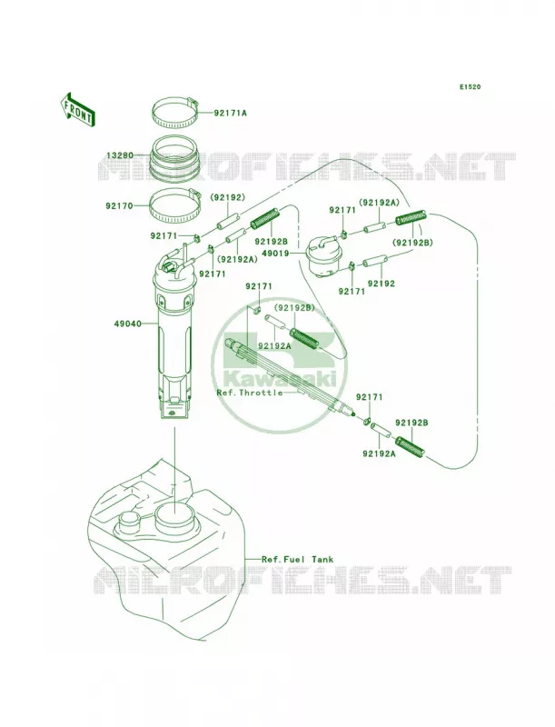 Fuel PumpABFACF Kawasaki JET SKI 1500 2011 STX-15F  JT1500ABF