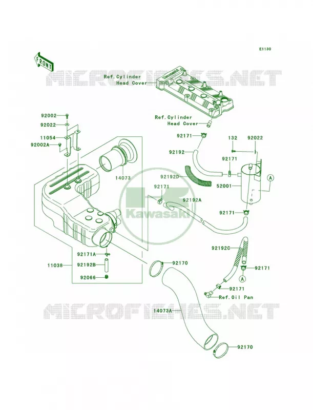 Intake Silencer Kawasaki JET SKI 1500 2009 ULTRA 260X  JT1500E9F