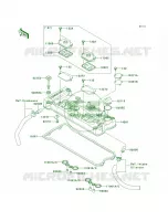 Cylinder Head Cover voor Kawasaki ULTRA 250X 2008