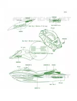 DecalsBlueB7F voor Kawasaki ULTRA 250X 2008