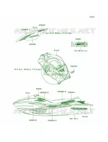DecalsBlueB8FUS voor Kawasaki ULTRA 250X 2008