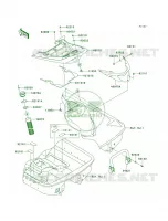 Hull Rear Fittings voor Kawasaki ULTRA 250X 2008
