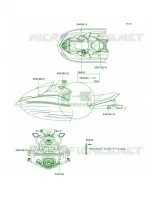 Labels voor Kawasaki ULTRA 250X 2008
