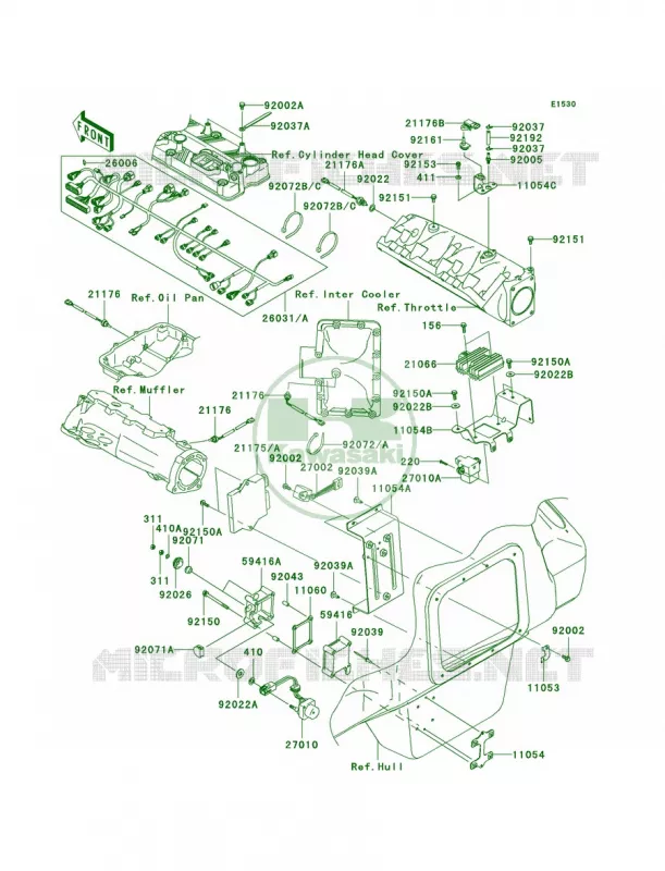 Fuel Injection Kawasaki JET SKI 1500 2008 ULTRA 250X  JT1500B8F