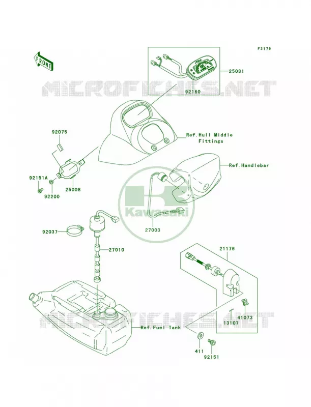 Meters Kawasaki JET SKI 1200 2007 STX-12F  JT1200D7F